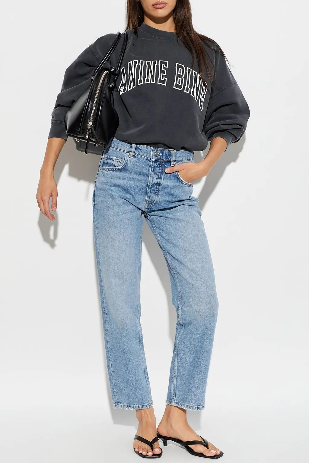 Anine Bing Miles Logo Sweatshirt