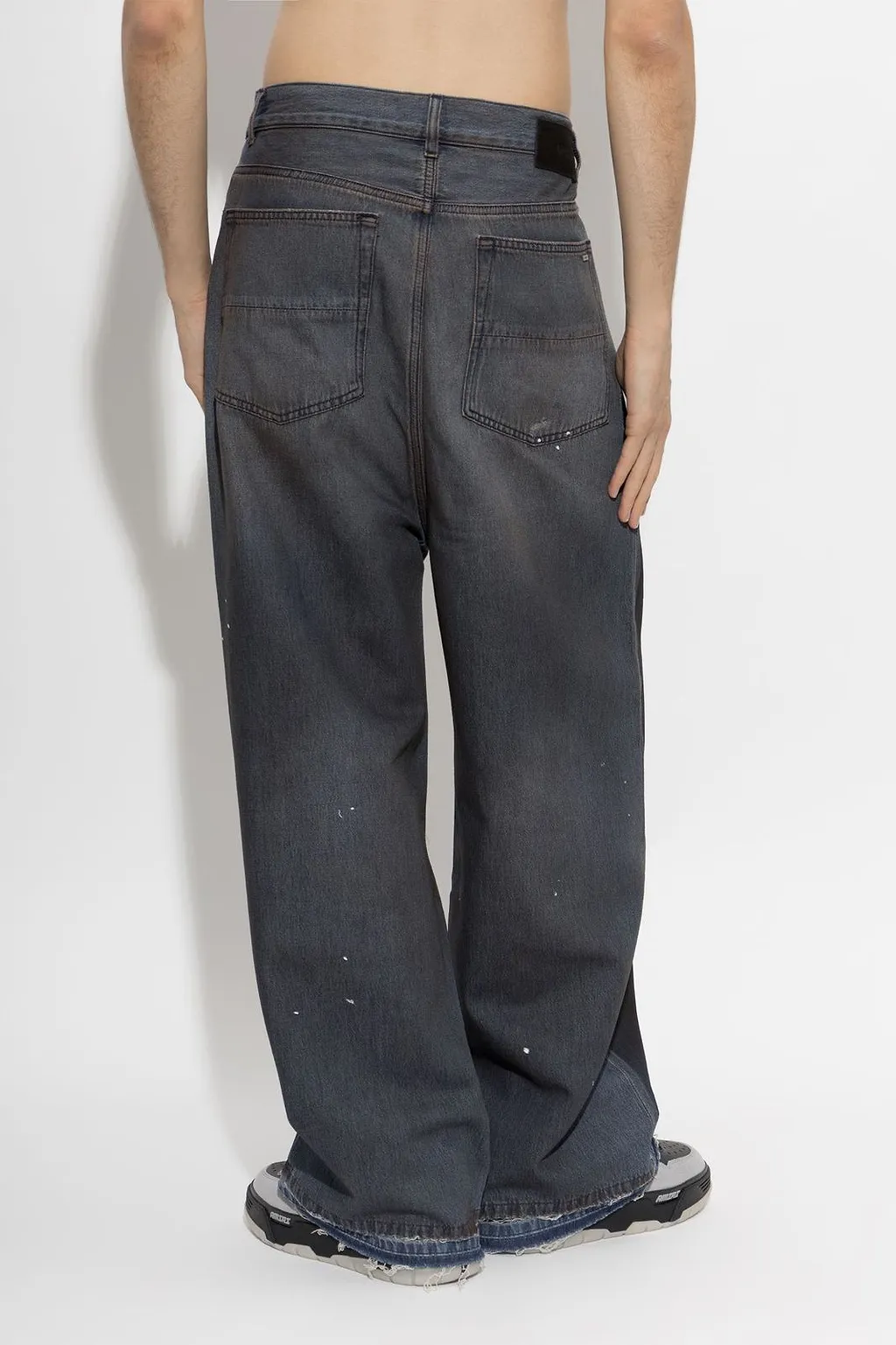 Amiri Vintage Effect Wide-Leg Jeans