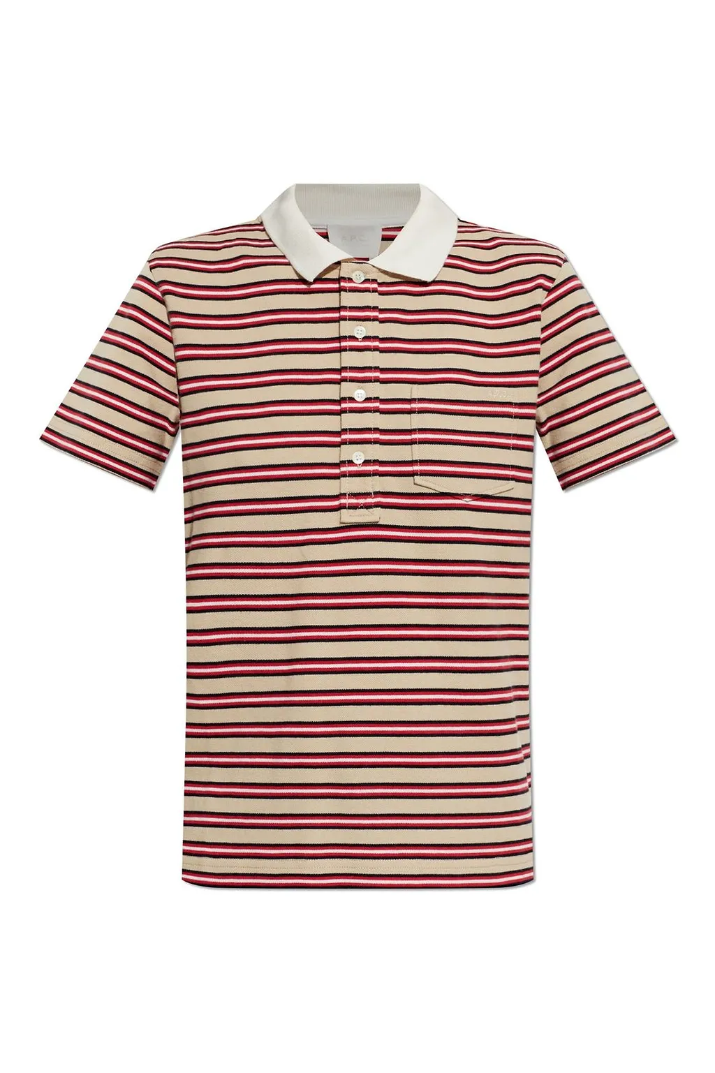 A.P.C. Striped Polo T-Shirt