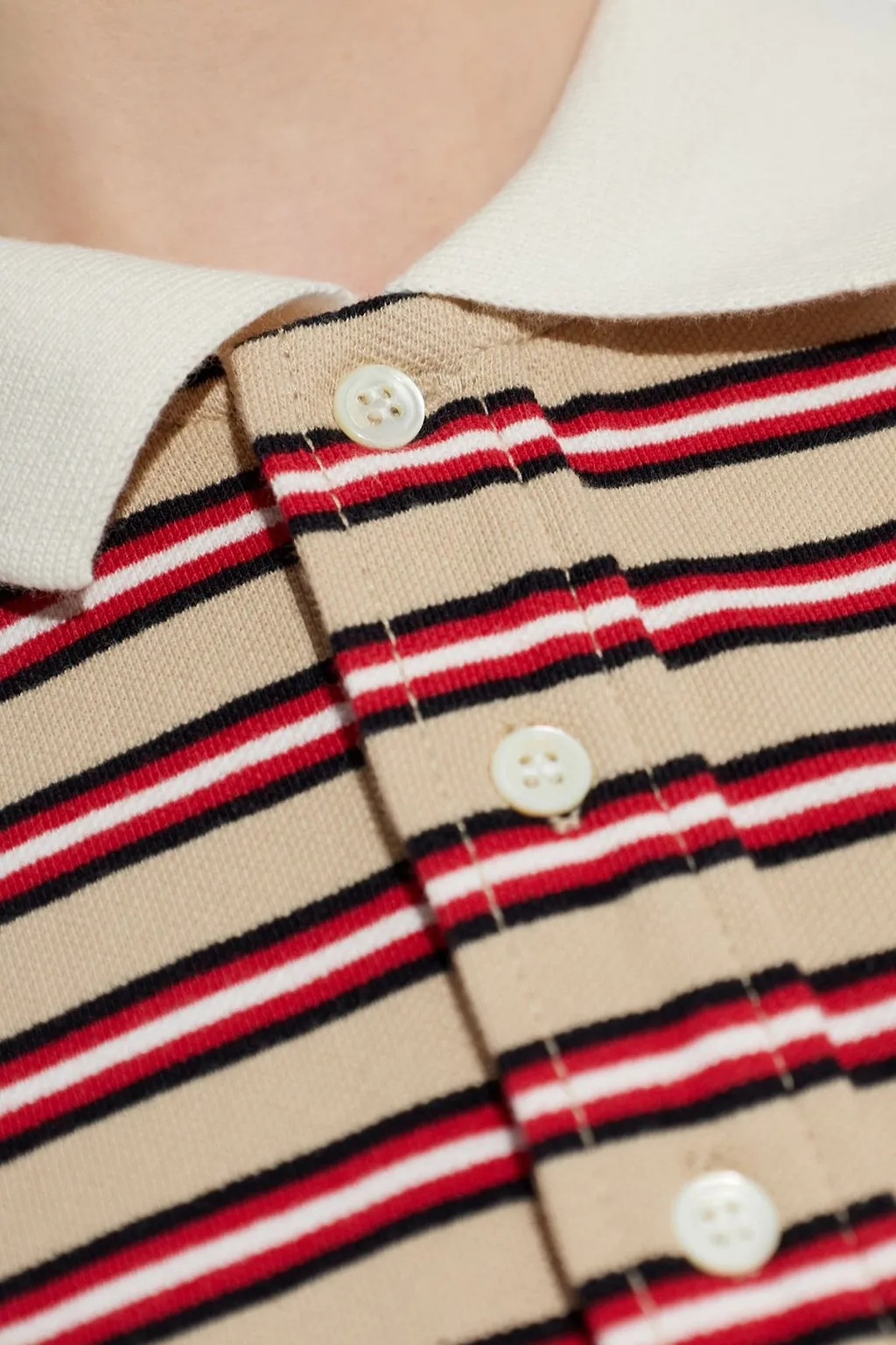 A.P.C. Striped Polo T-Shirt