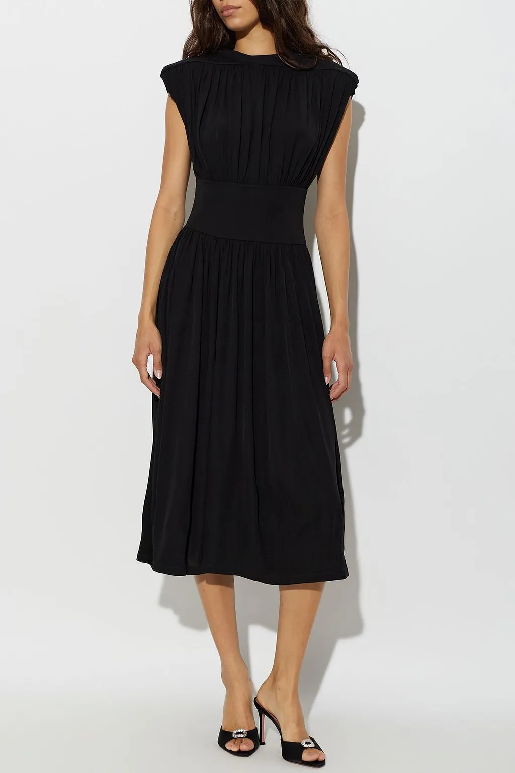 Anine Bing Pleated Midi Dress