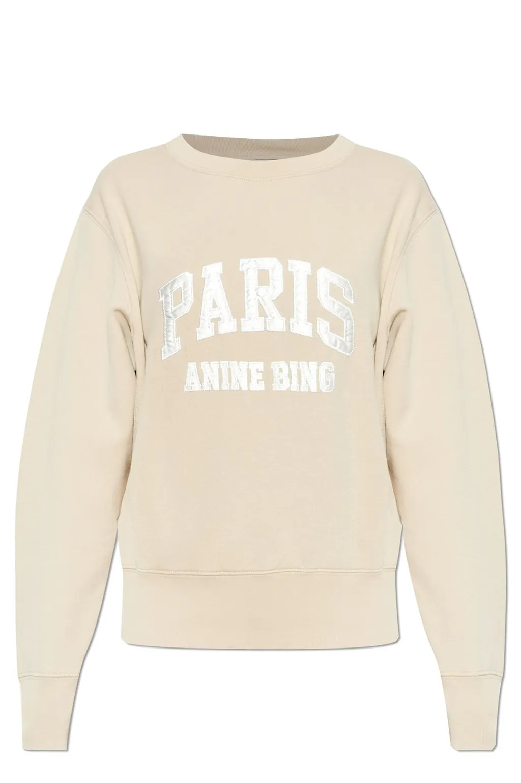 Anine Bing Paris Logo Embroidered Crewneck Sweatshirt