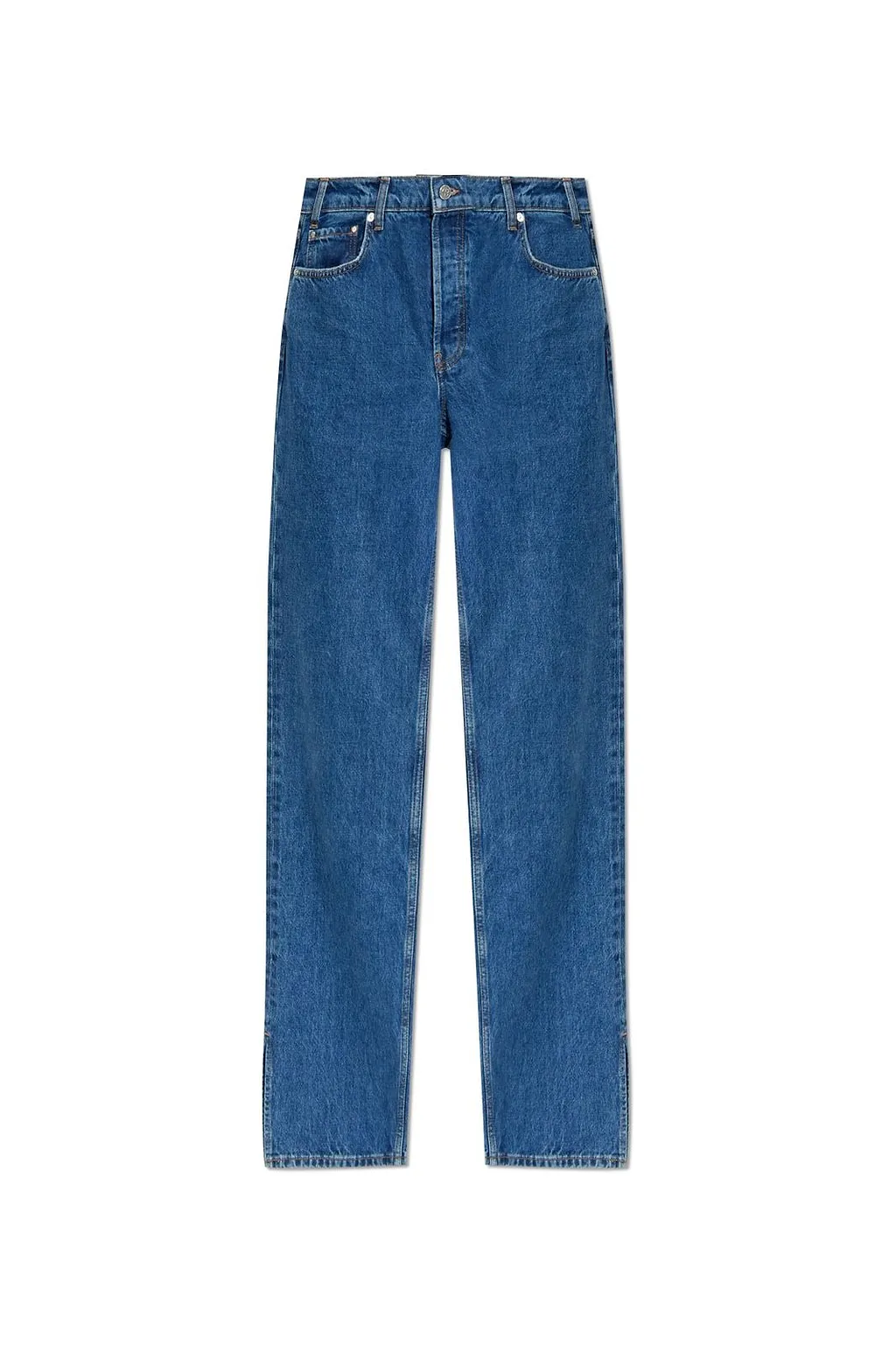 Anine Bing Roy High-Waist Straight Leg Jeans