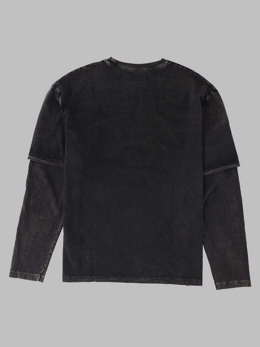 Amish Layered Logo Long Sleeve T-Shirt