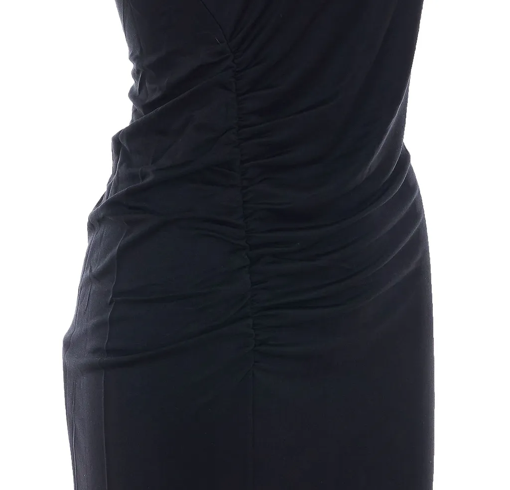 Anine Bing Vida Ruched Midi Dress