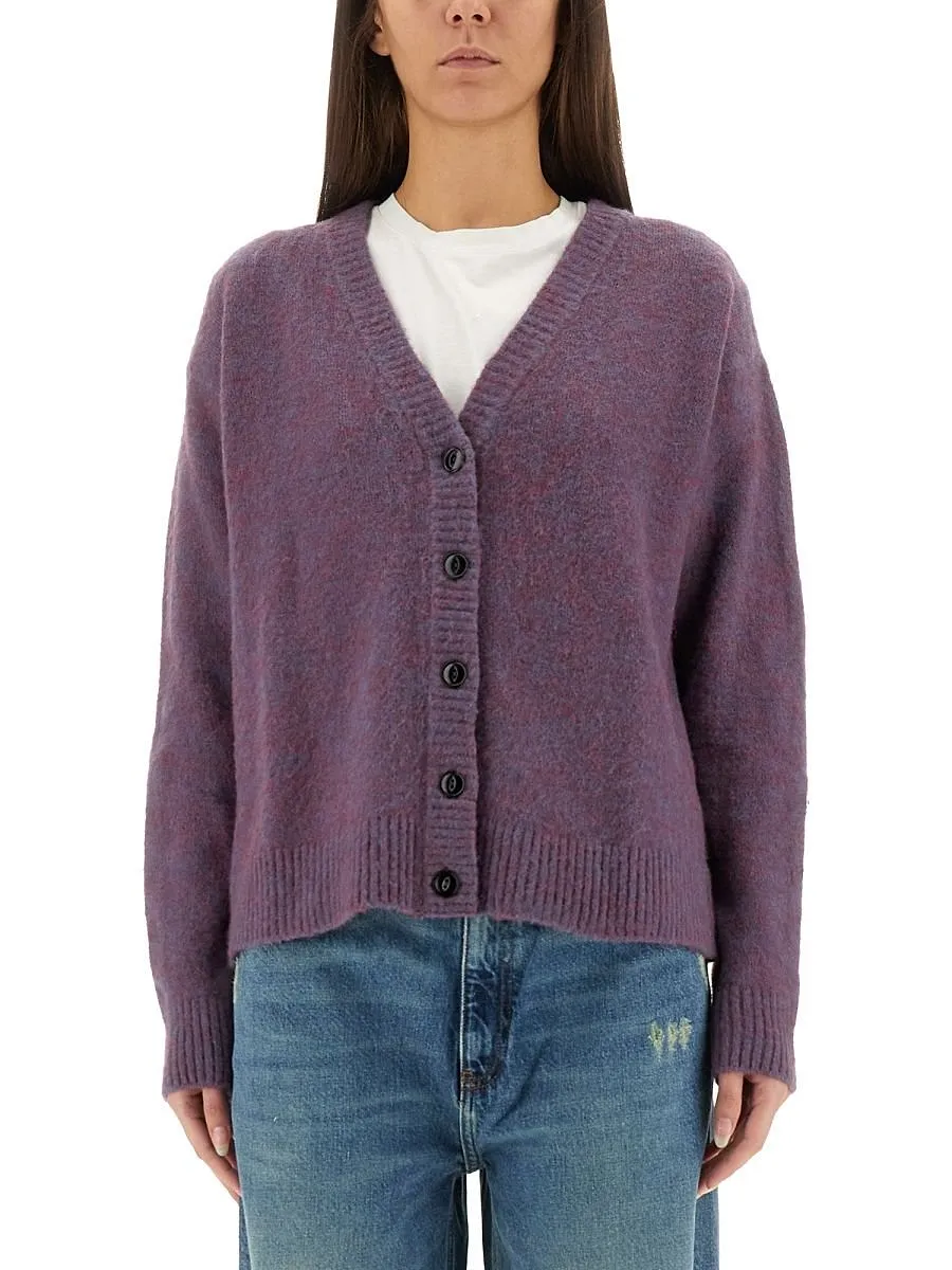 Amish Melange Cropped Cardigan