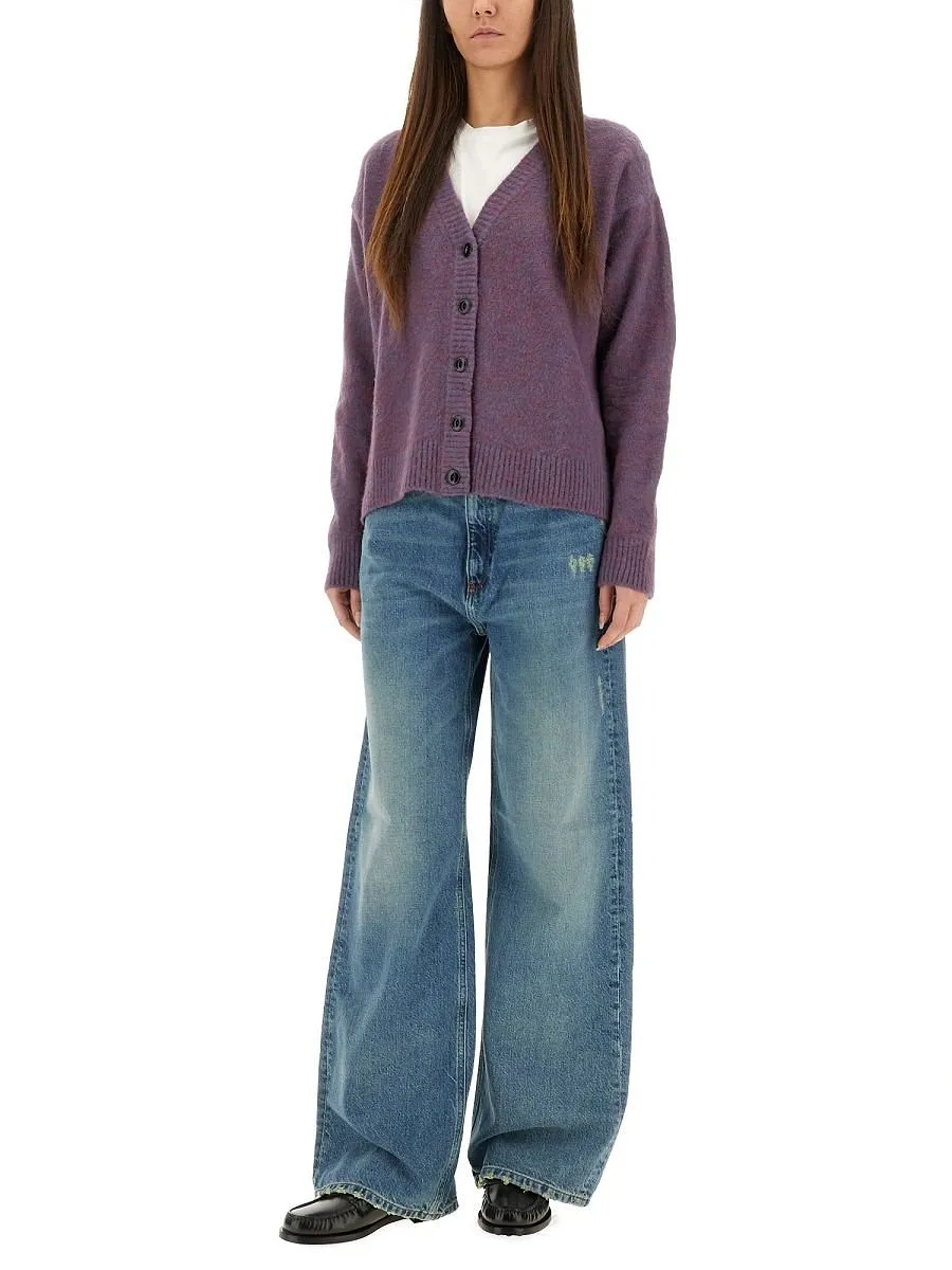 Amish Melange Cropped Cardigan
