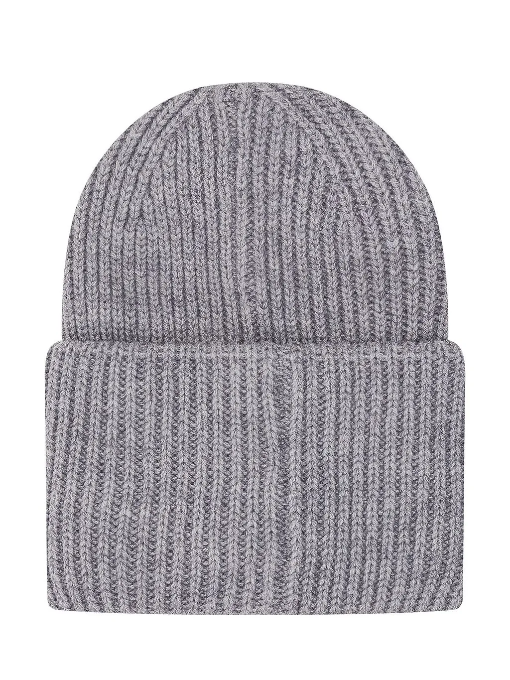 Amish Ribbed Turn-Up Beanie Hat