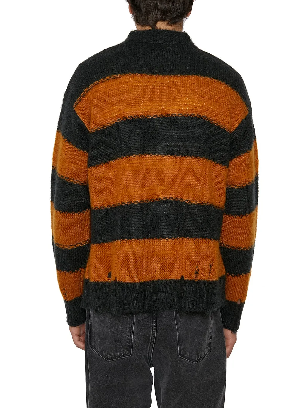 Amish Striped Knitted Cardigan