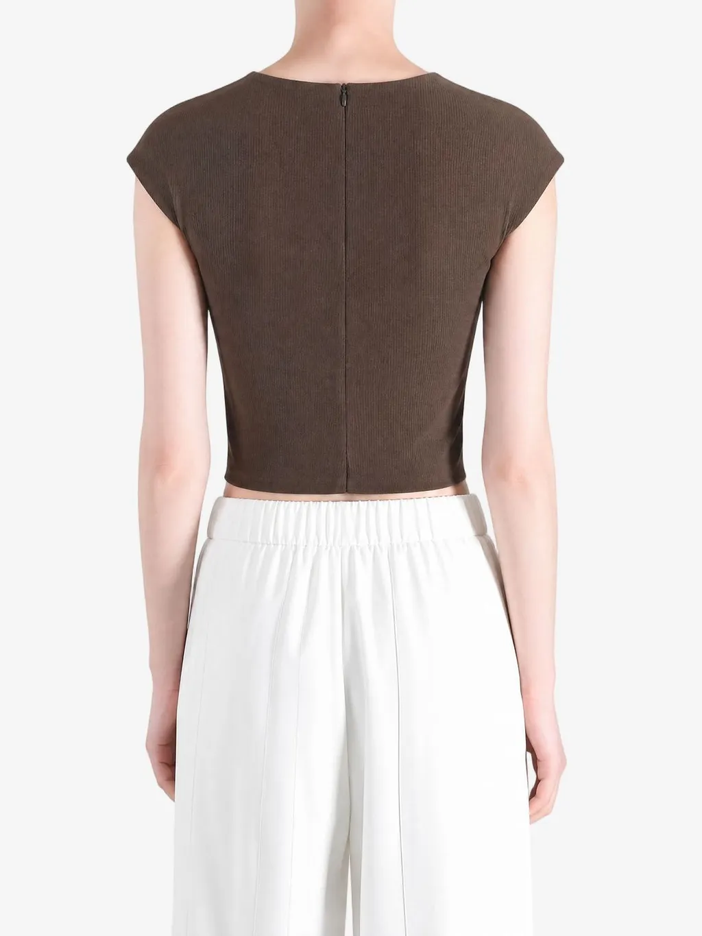 Amomento Jersey Mock Neck Top