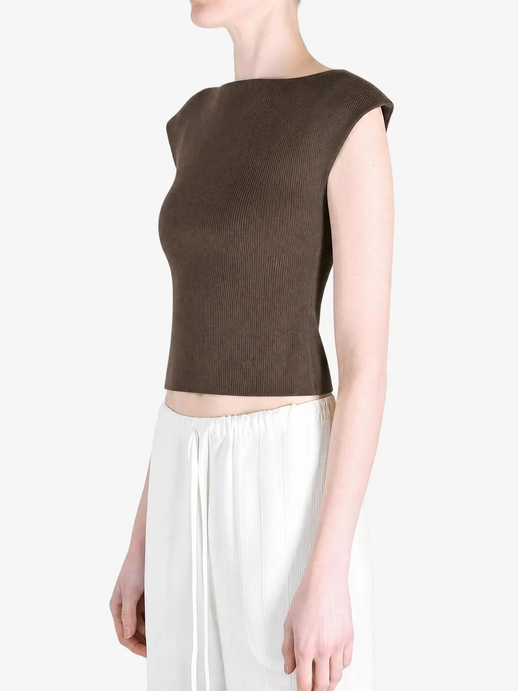 Amomento Jersey Mock Neck Top