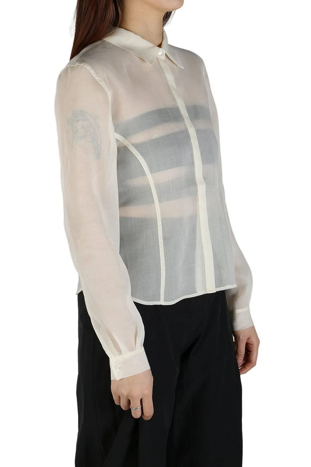 Amomento Sheer Slim Fit Shirt
