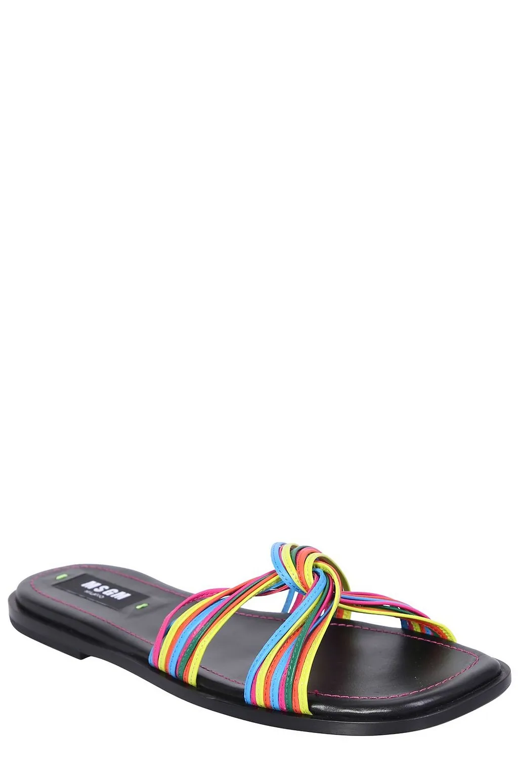 Amsgm Multi-Strap Square Toe Slippers