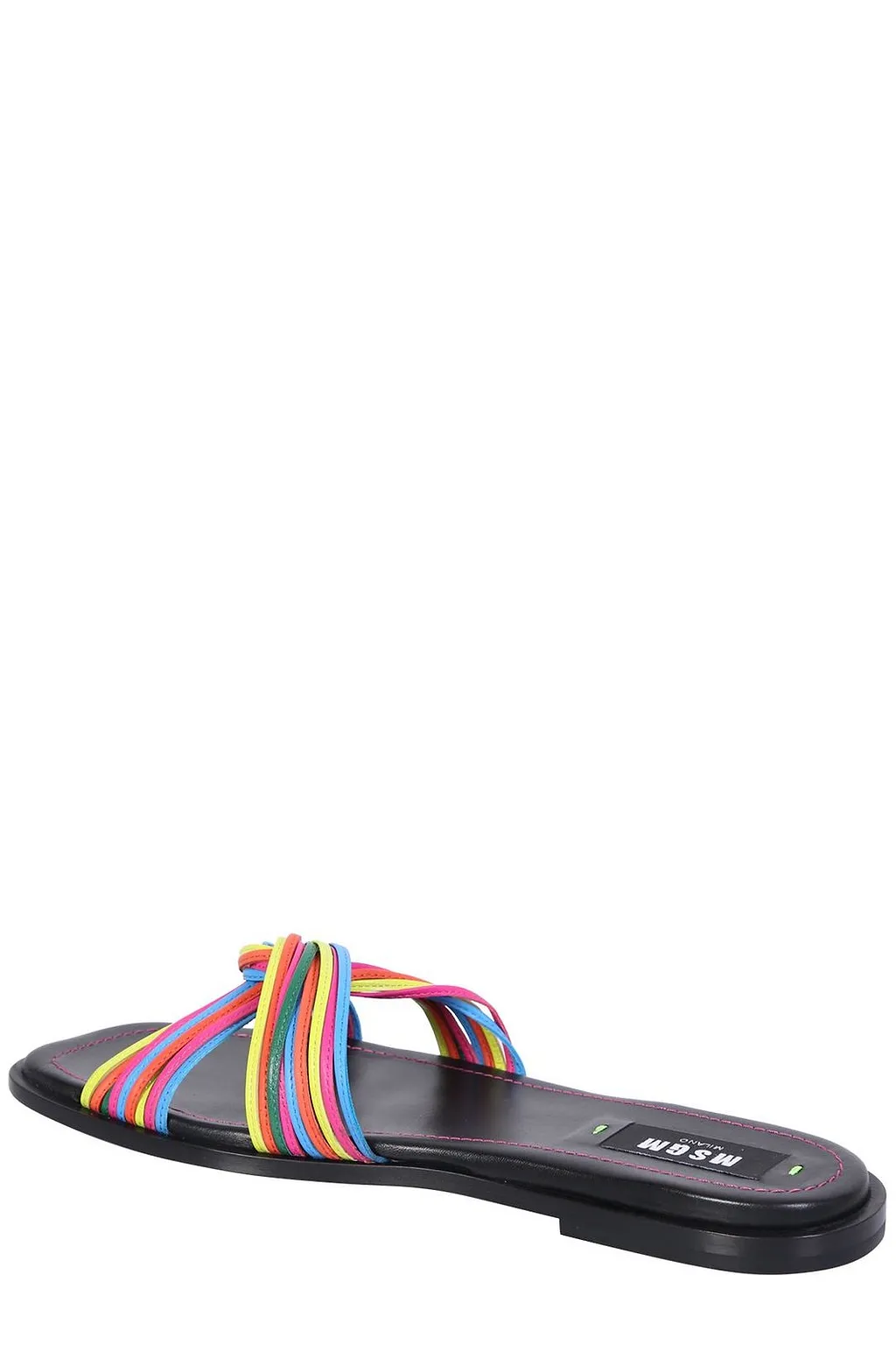 Amsgm Multi-Strap Square Toe Slippers