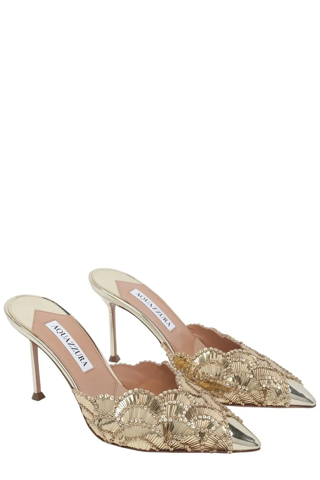 Aquazzura Ce Soir Embellished Mules