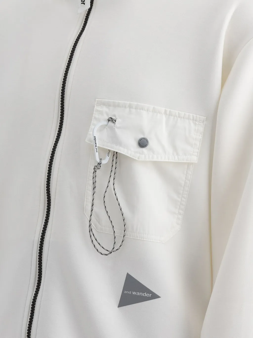 And Wander Airly Zip-Up Sweater