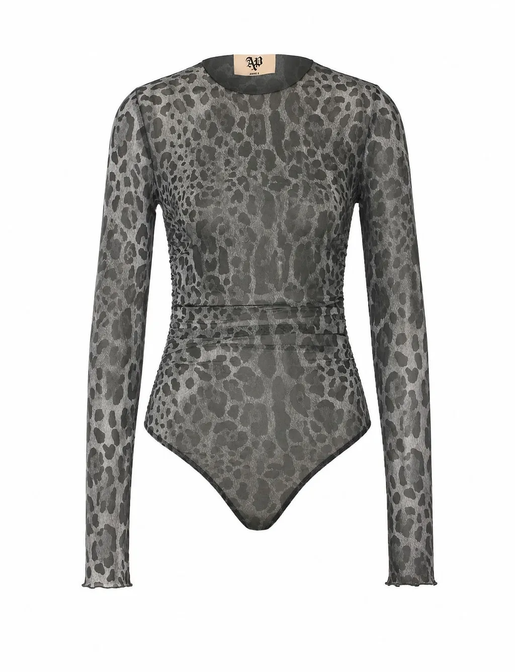 Aniye By Lulu Sheer Leopard-Print Bodysuit