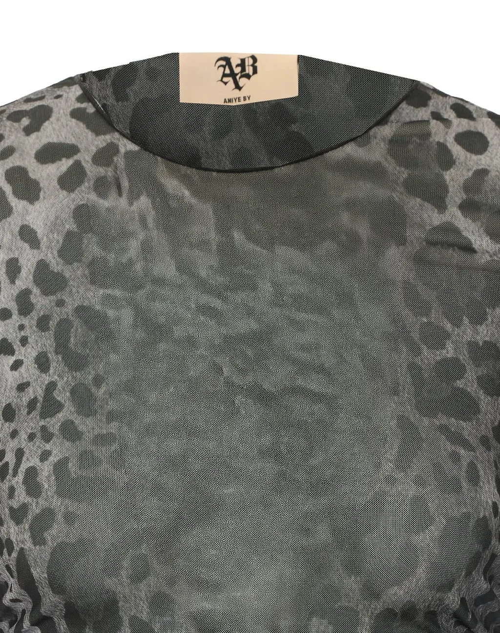 Aniye By Lulu Sheer Leopard-Print Bodysuit