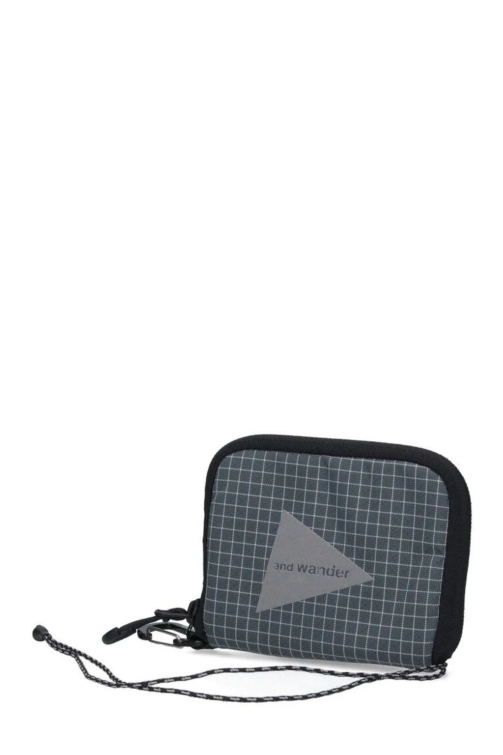 And Wander Checked Zipped Pouch