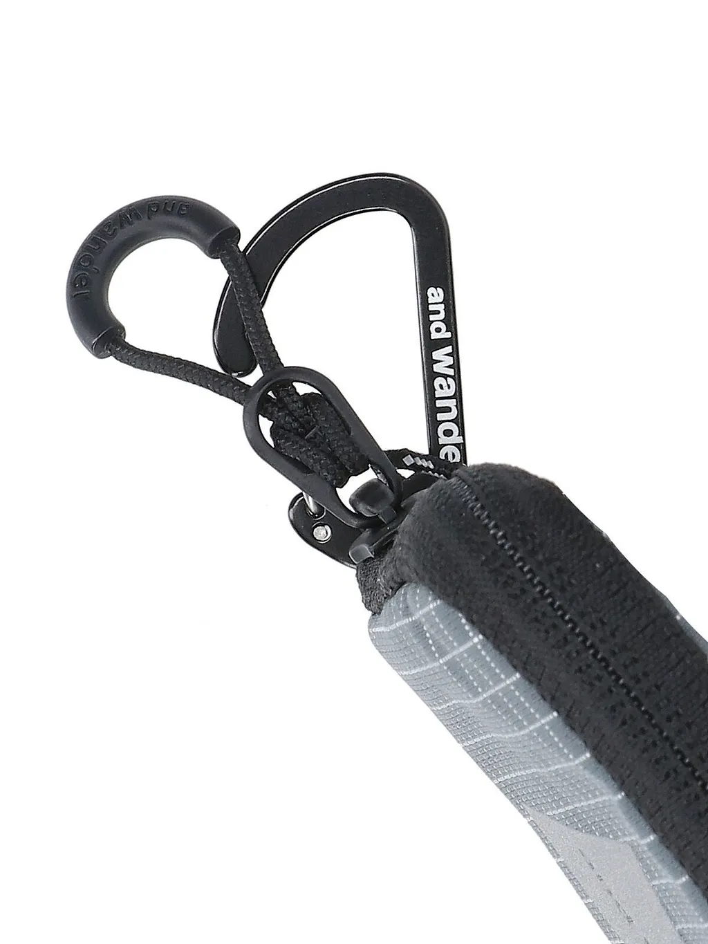 And Wander Checked Zipped Pouch