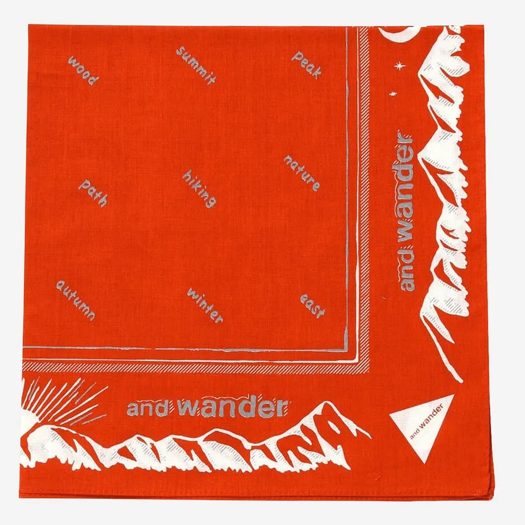 And Wander Graphic Print Scarf