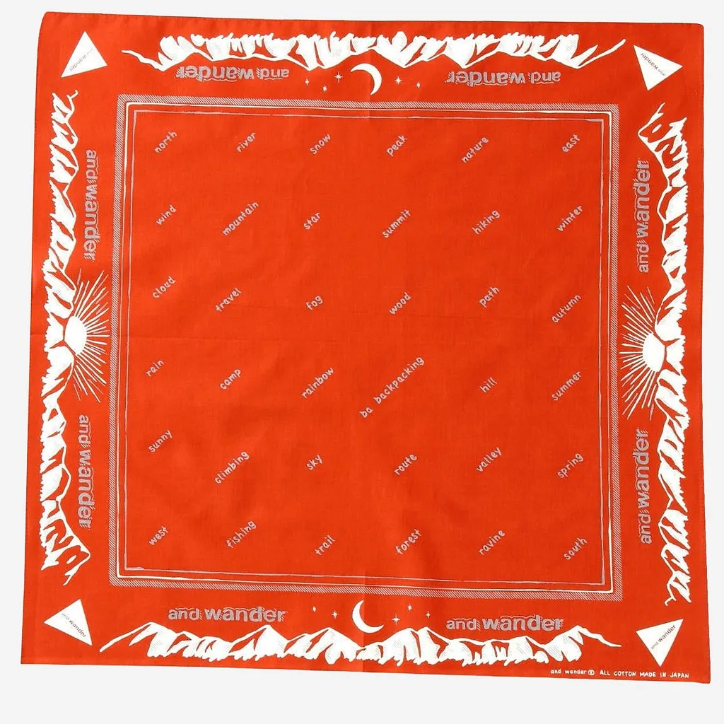 And Wander Graphic Print Scarf