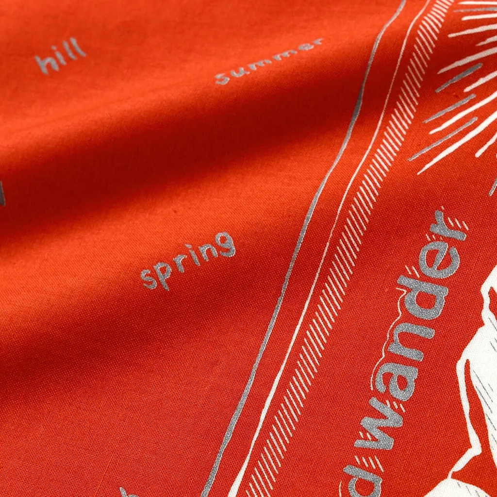 And Wander Graphic Print Scarf