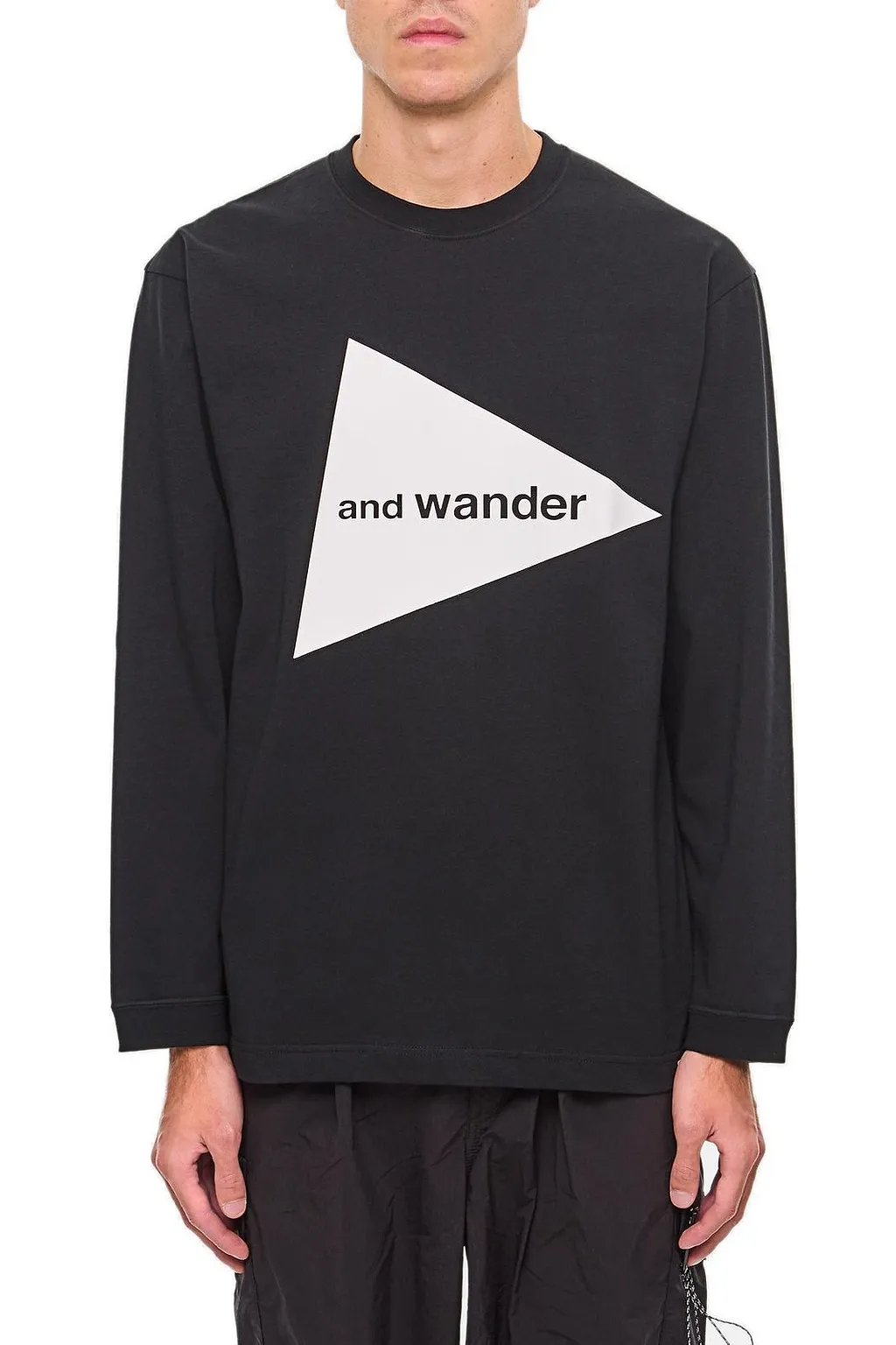 And Wander Logo Printed Crewneck T-Shirt