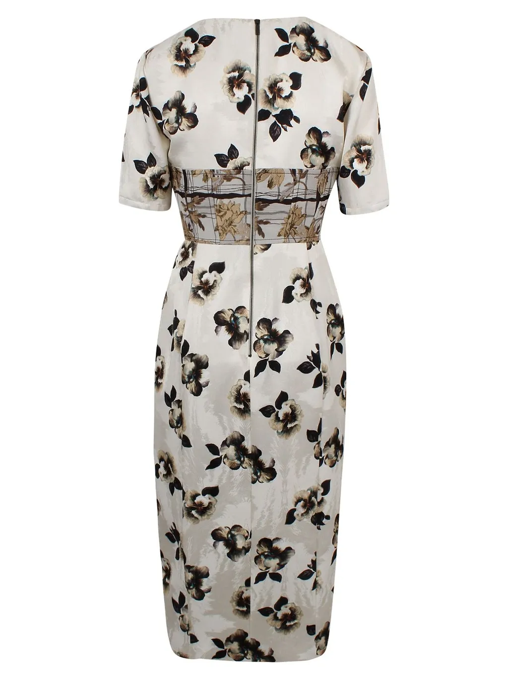 Antonio Marras Moiré Damask Midi Sheath Dress