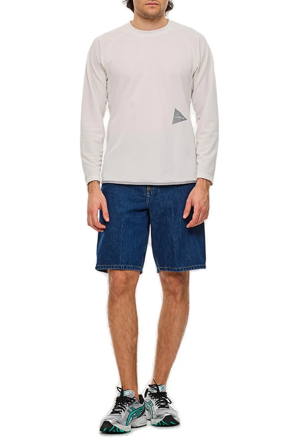And Wander Logo Printed Long-Sleeved T-Shirt