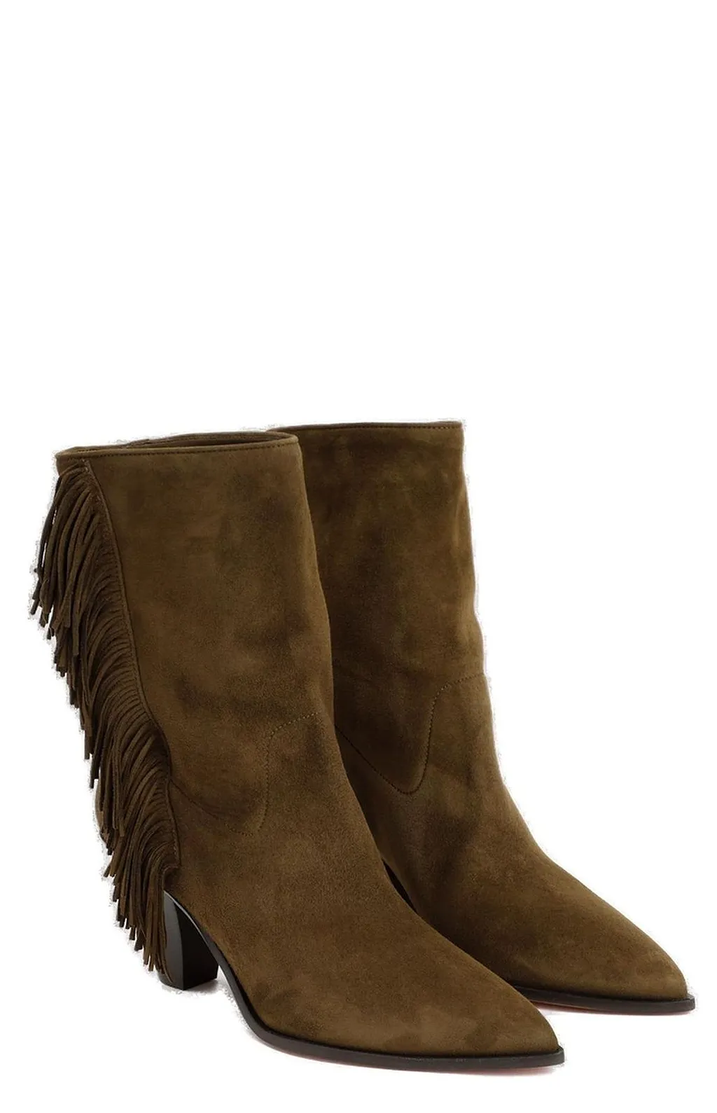 Aquazzura Marfa Fringed Pointed-Toe Boots