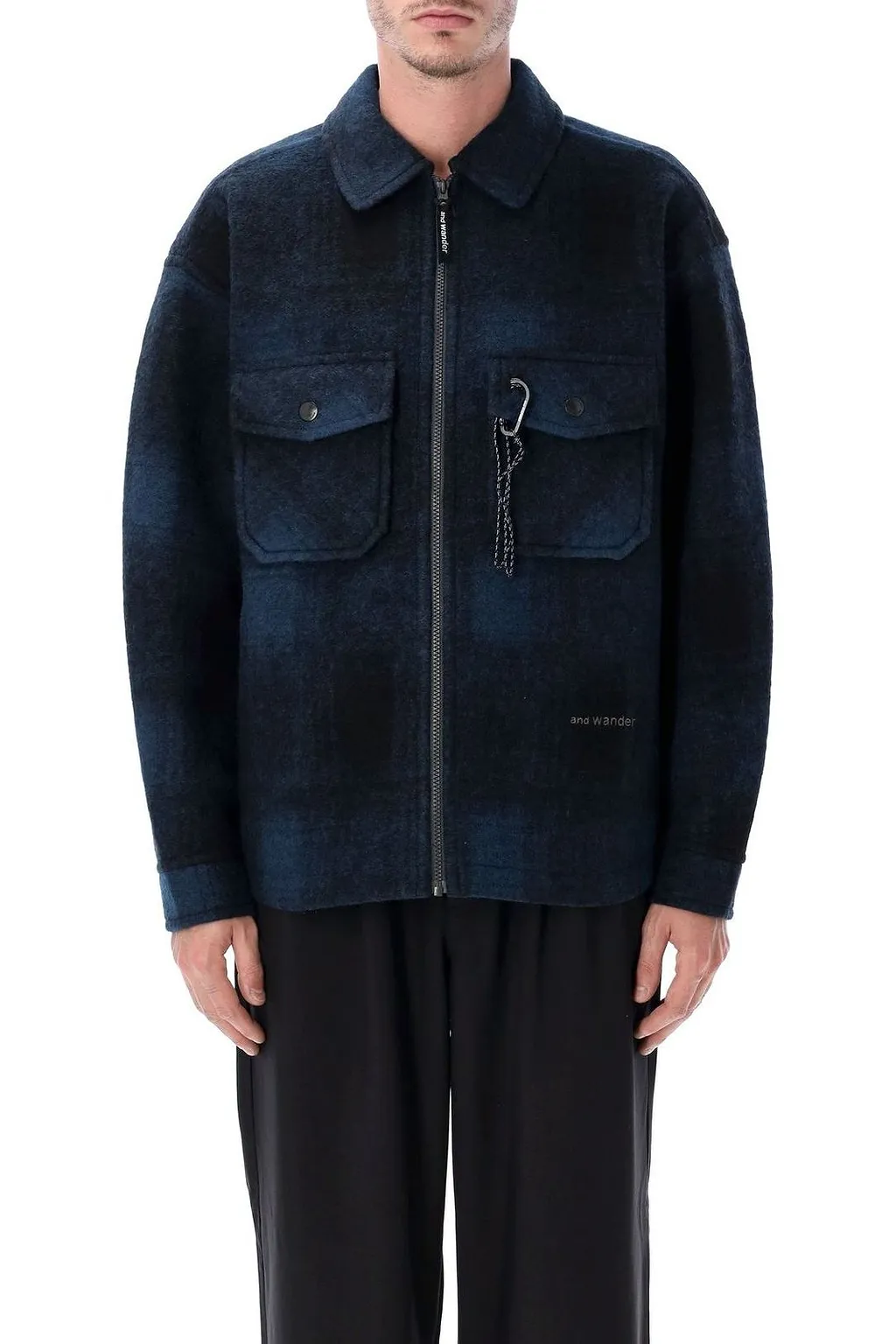 And Wander Shaggy Zipped Jacket