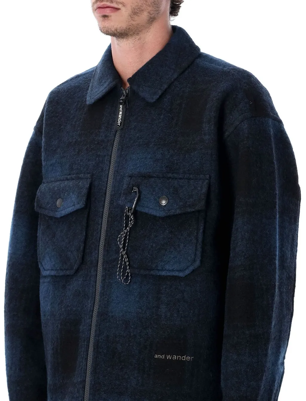 And Wander Shaggy Zipped Jacket