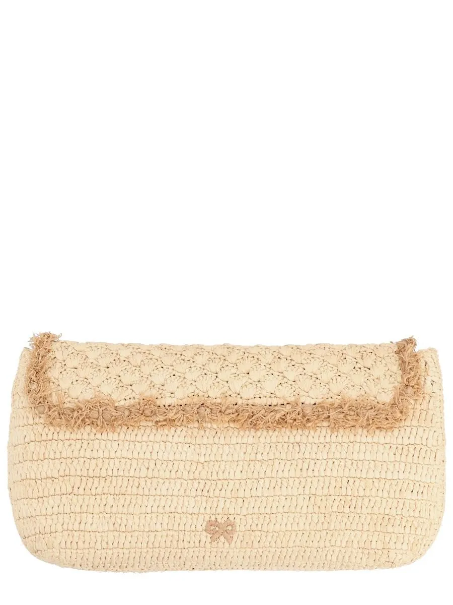 Anya Hindmarch Crochet Floral Clutch Bag