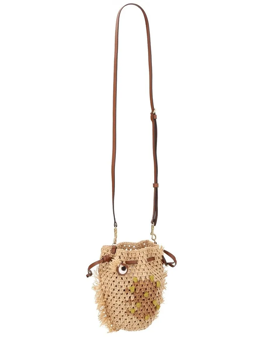 Anya Hindmarch Crochet Bucket Crossbody Bag