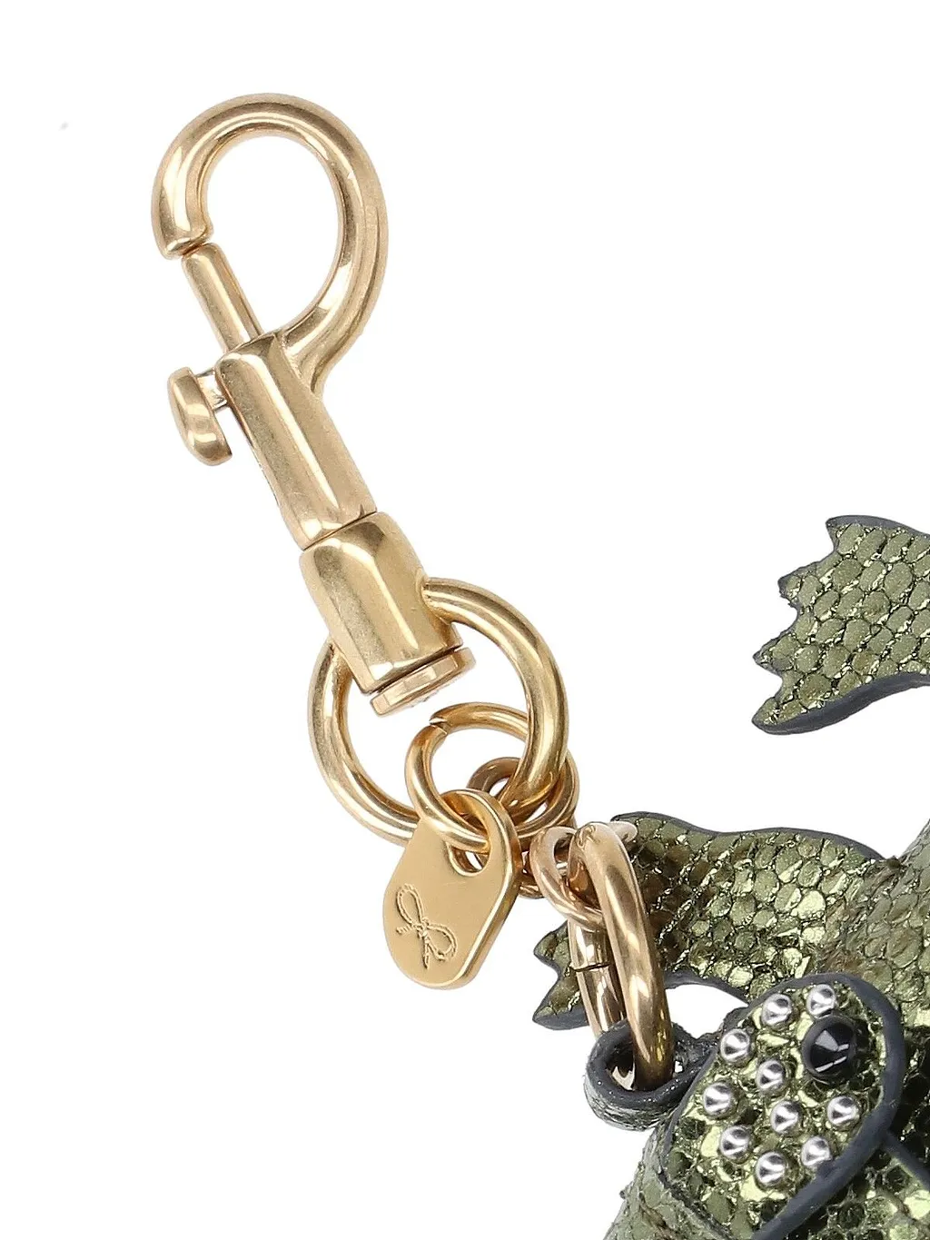 Anya Hindmarch Embossed Metallic Keychain