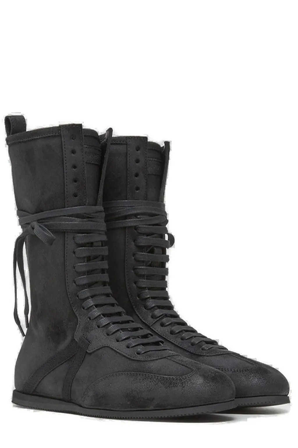 Ann Demeulemeester Fides High Top Boxing Sneakers