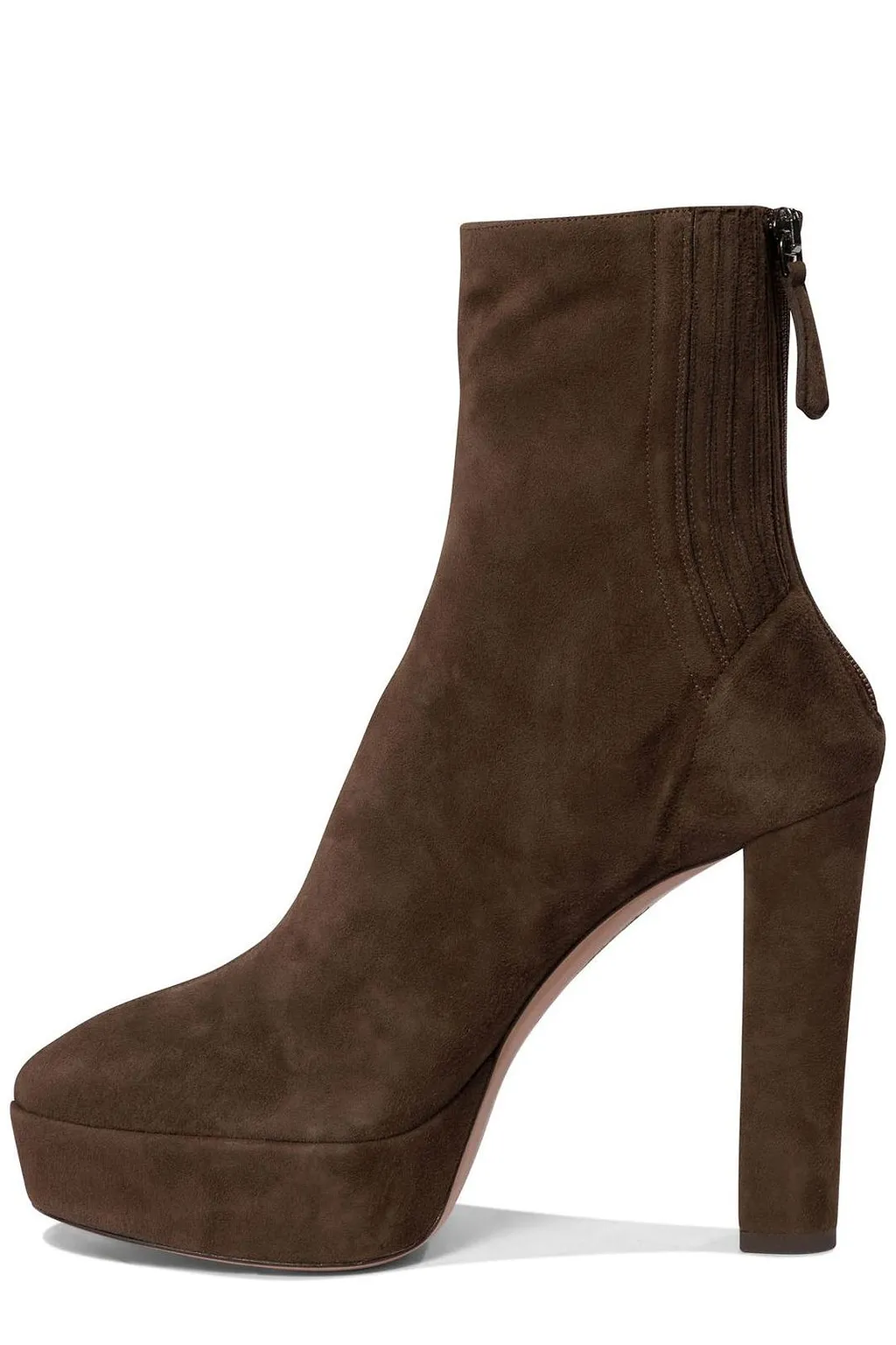 Aquazzura Round-Toe Heeled Ankle Boots