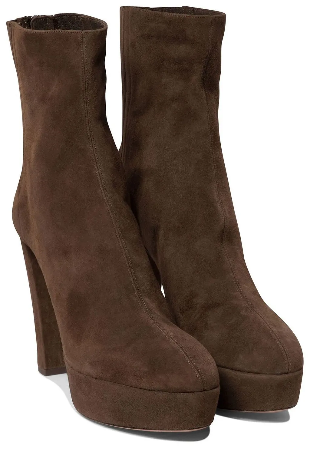 Aquazzura Round-Toe Heeled Ankle Boots