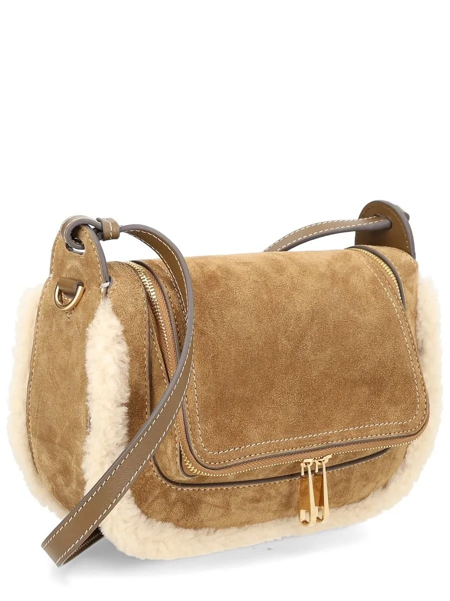 Anya Hindmarch Shearling Trim Crossbody Bag