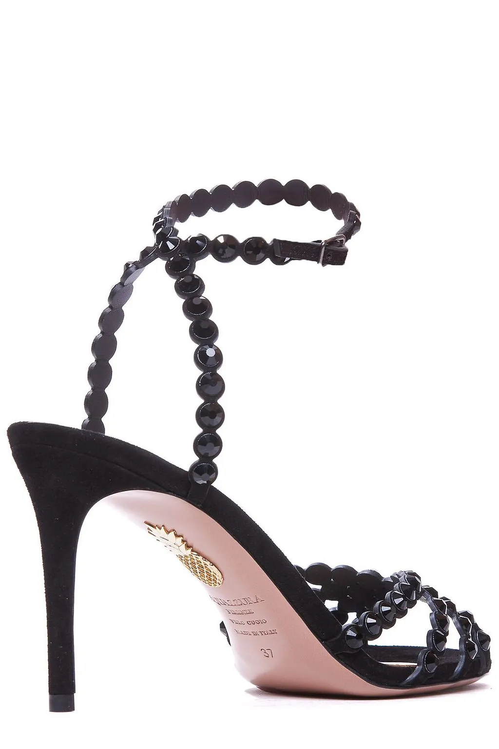 Aquazzura Tequila Embellished Open Toe Sandals