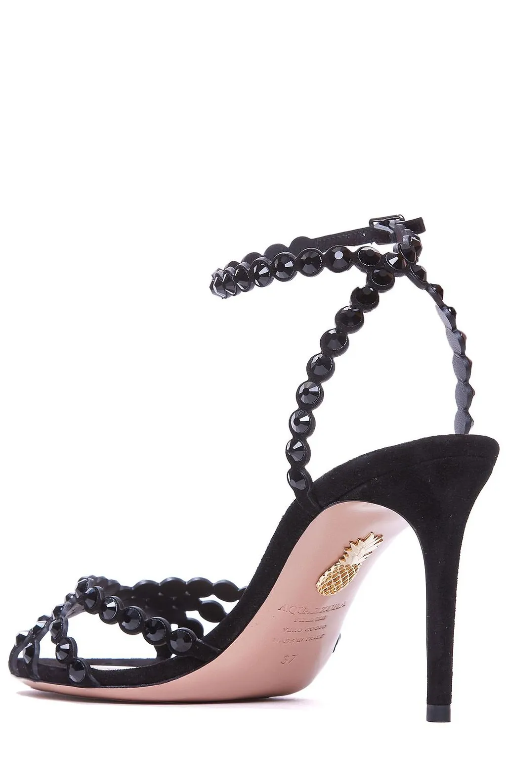 Aquazzura Tequila Embellished Open Toe Sandals