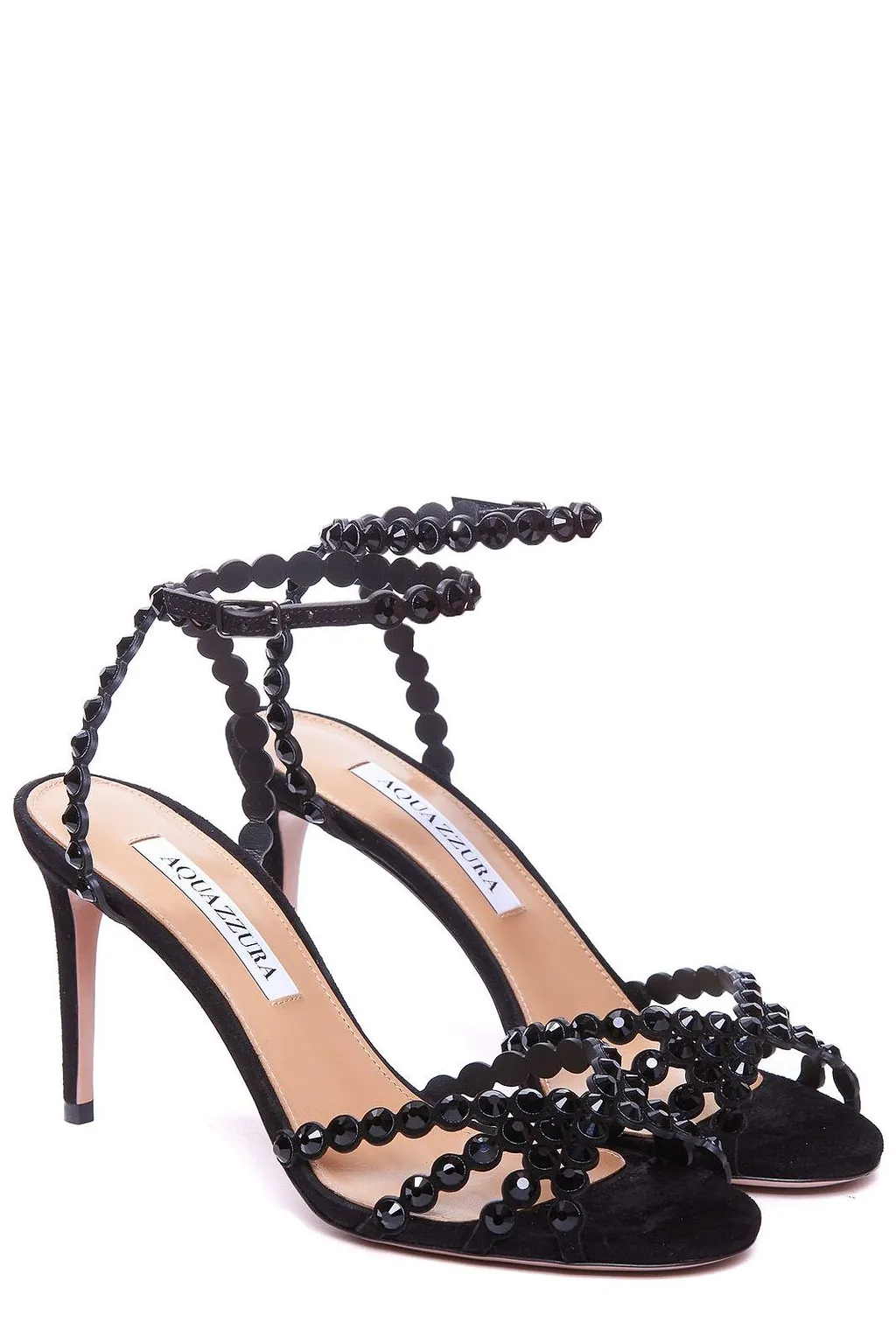 Aquazzura Tequila Embellished Open Toe Sandals