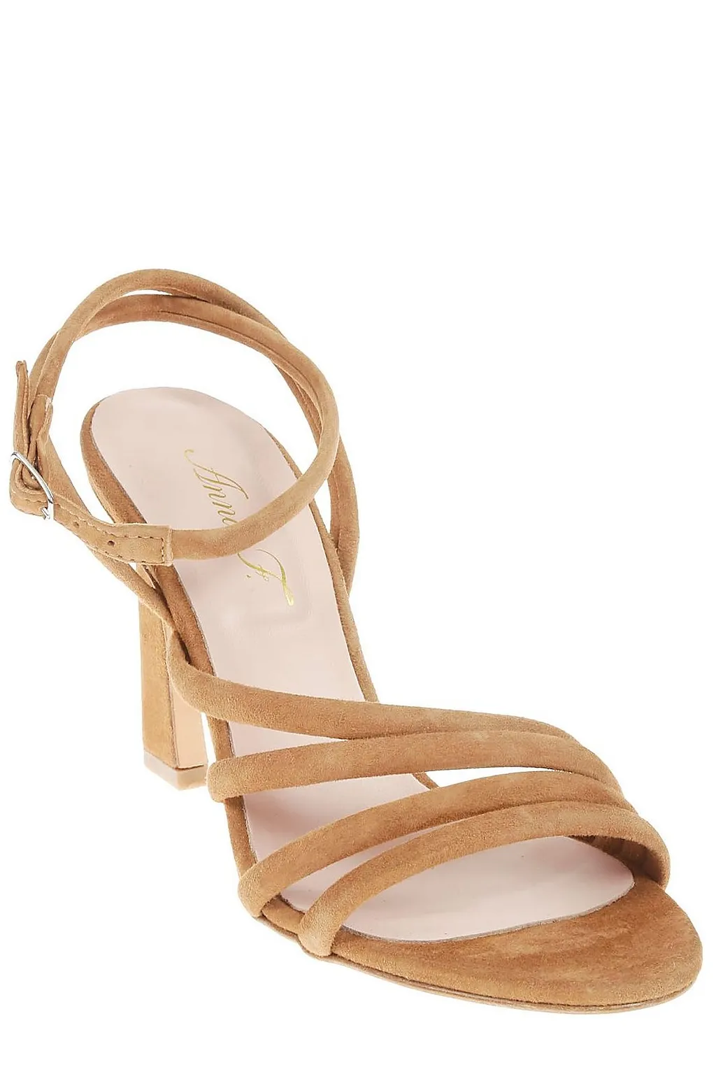 Anna F. Ankle-Strap Open-Toe Sandals