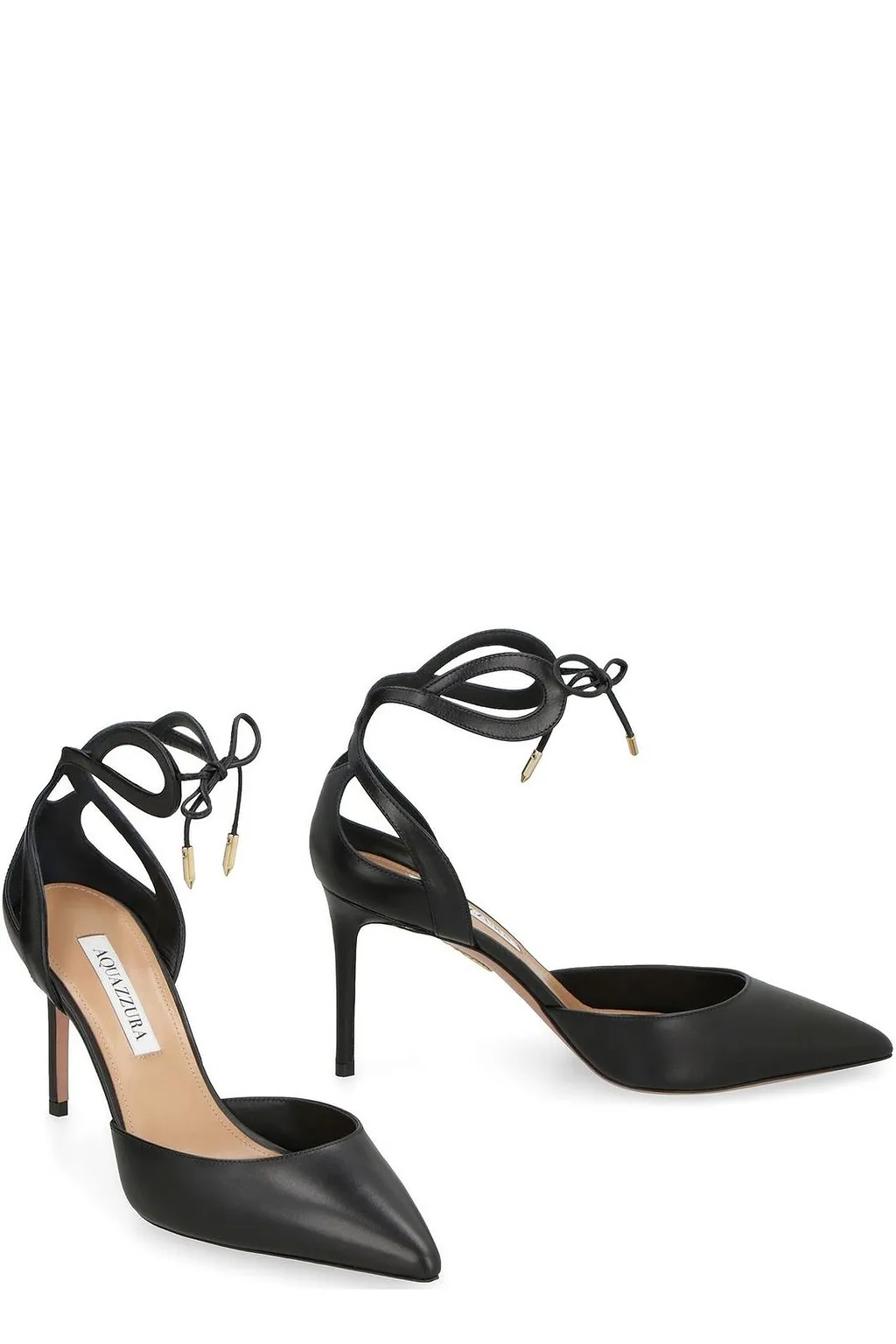 Aquazzura Tessa Cut-Out Pointed Toe Pumps
