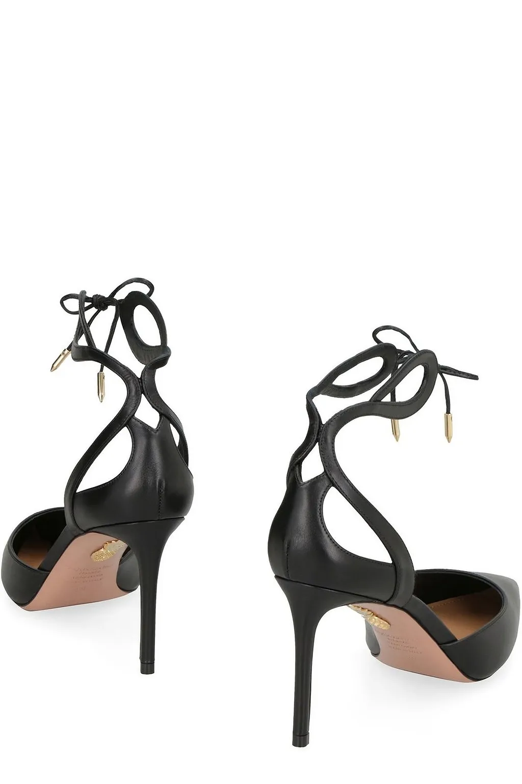 Aquazzura Tessa Cut-Out Pointed Toe Pumps