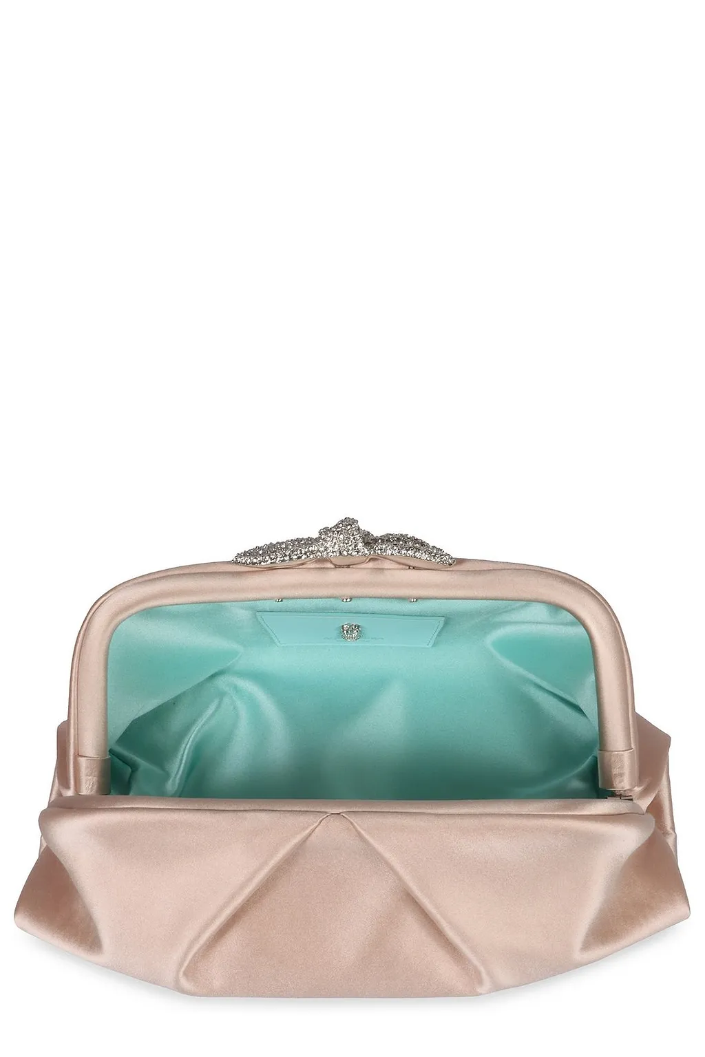 Aquazzura Very Bow Tie Embellished Clutch Bag