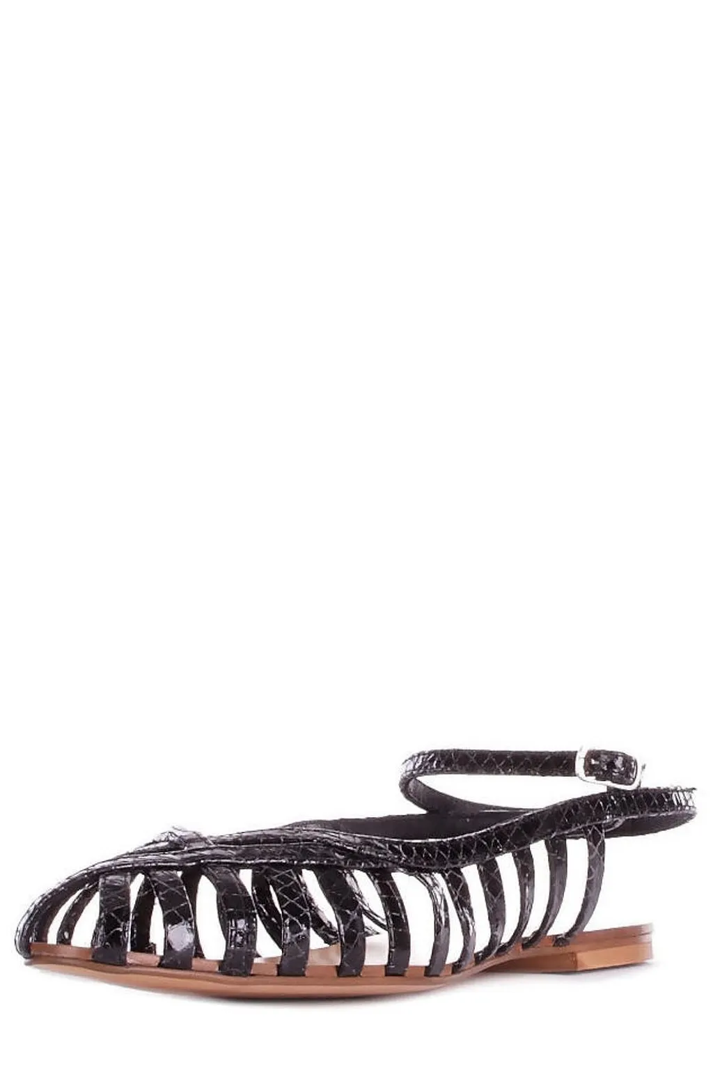 Anna F. Caged Ankle Strap Sandals