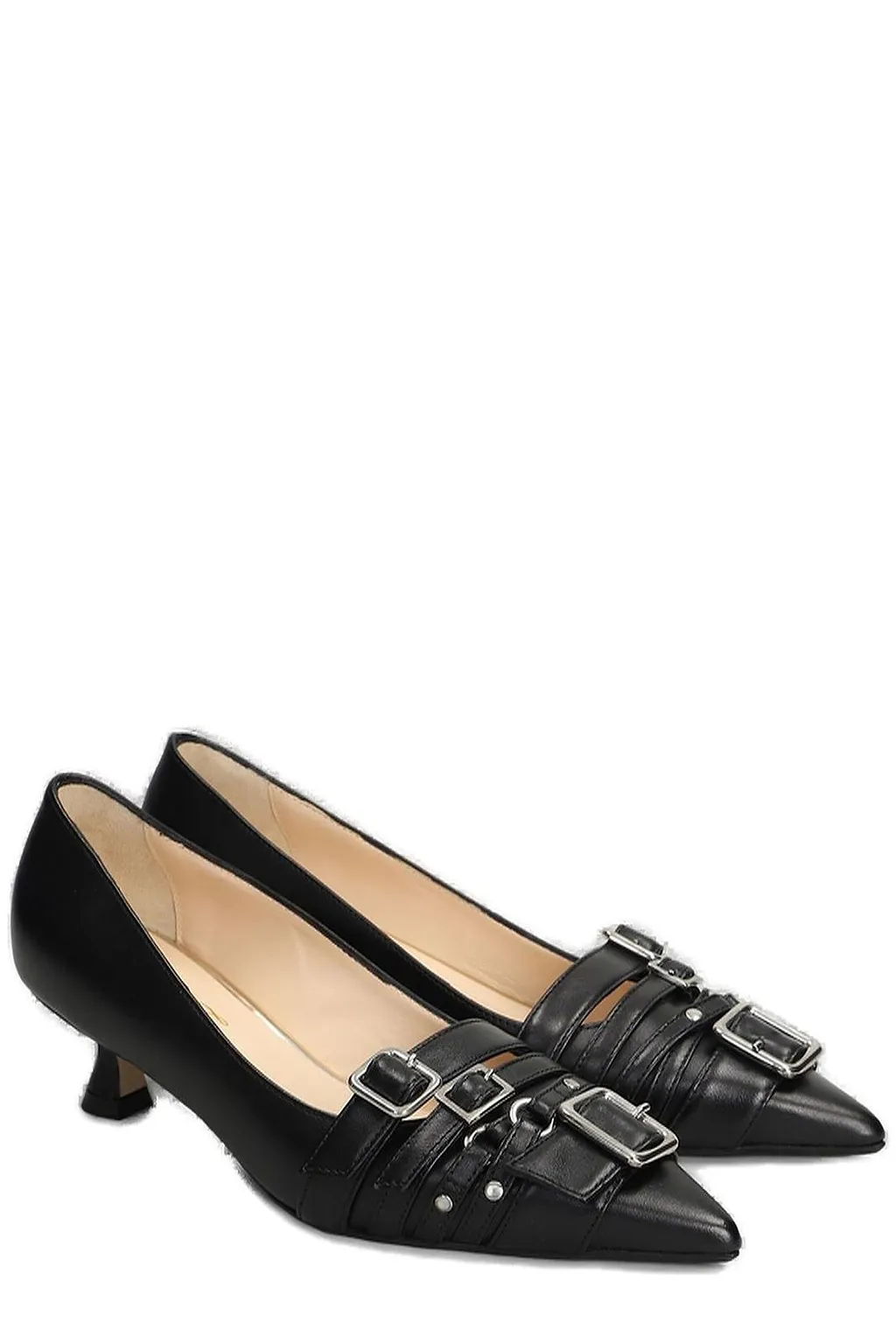 Anna F. Buckled Pumps