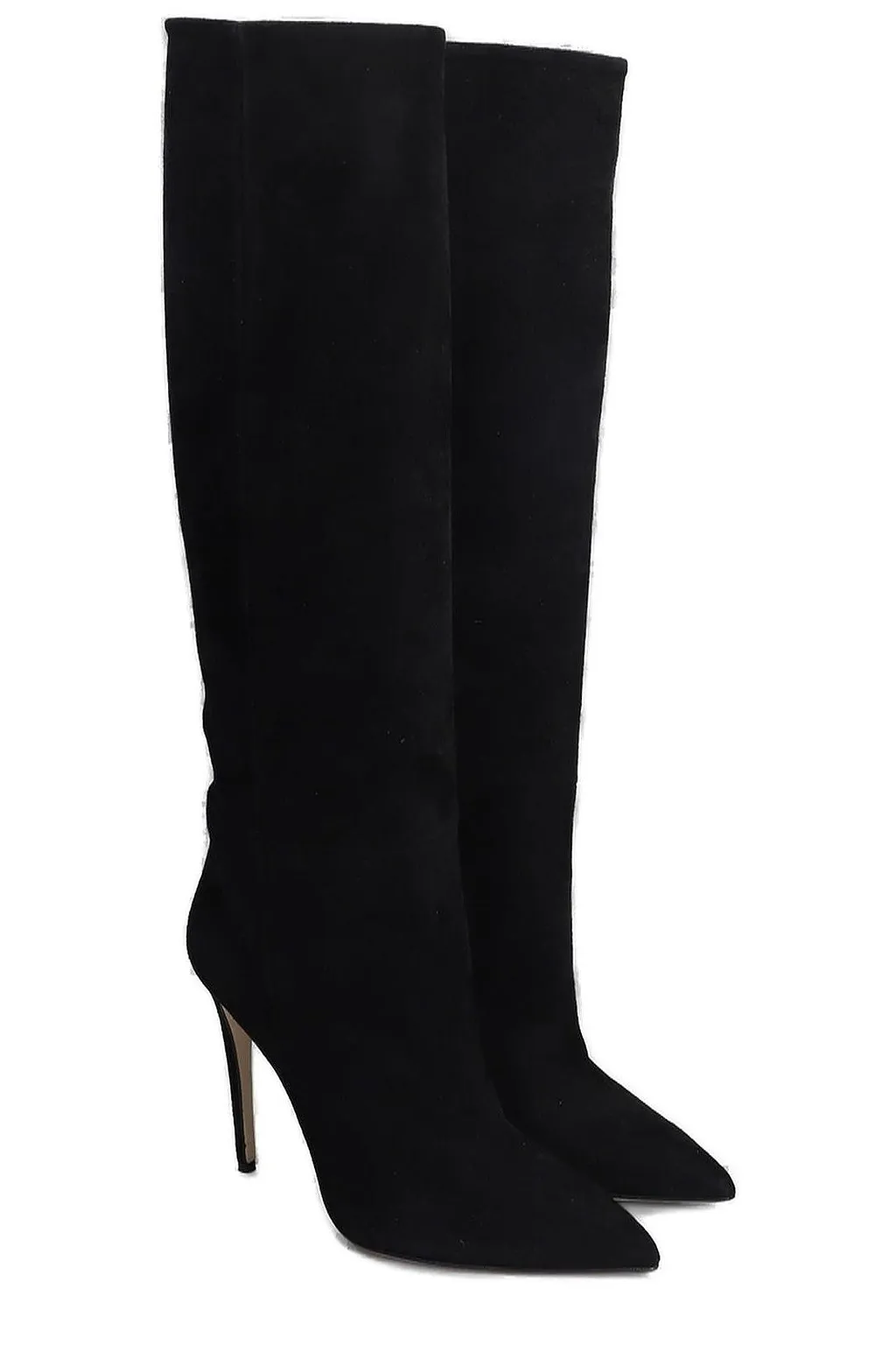 Anna F. Knee-High Pointed-Toe Boots